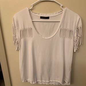 White boho top